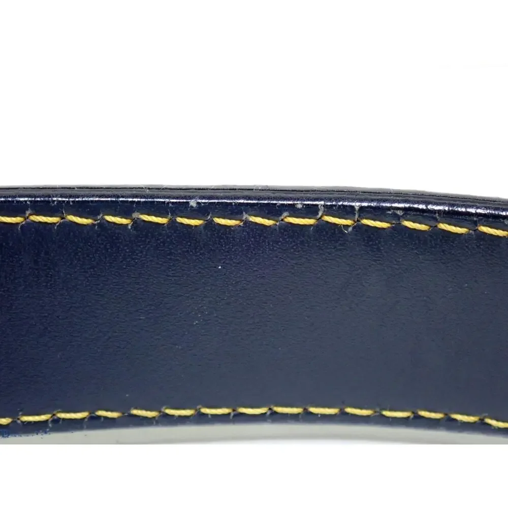 Christian Dior Saddle Bag Vintage Trotter Blue Diorissimo Shoulder Purse Oblique - Picture 13 of 15